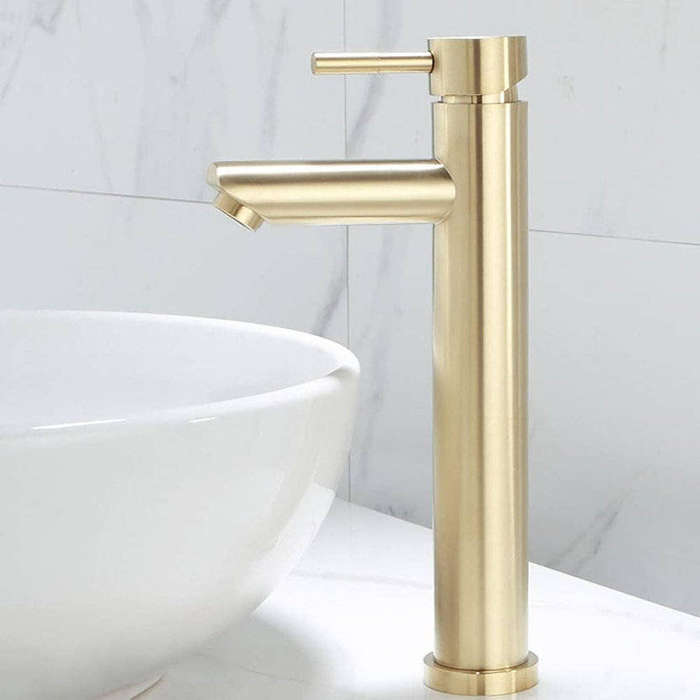 Kessler Basin Mixer Tap Faucet Stick High Brushed Gold