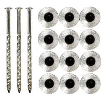 Carbon Roofing Screw With Washer 75mm 100pcs per pack