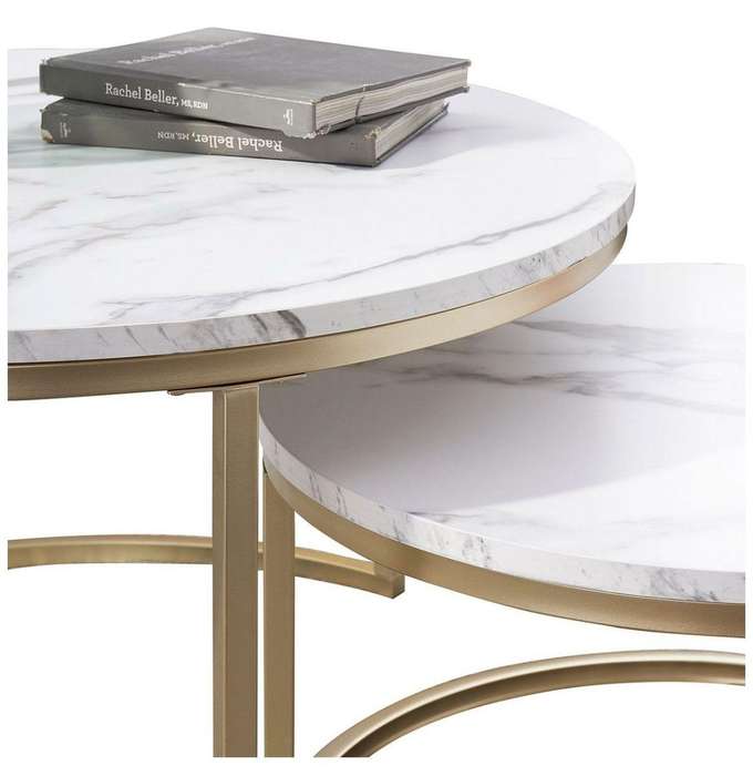 Nesting 2 piece coffee table