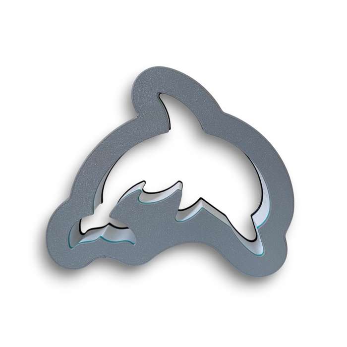 Kids Dolphin Night Light / Desk Lamp with RF Remote - Grey