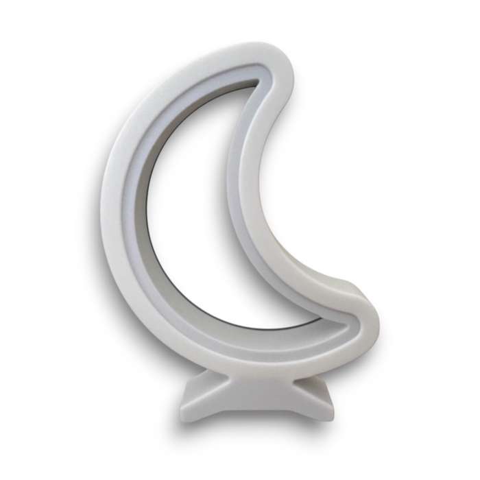 Kids Moon Night Light / Desk Lamp with RF Remote - White