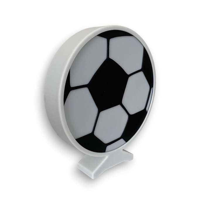 Kids Soccer Ball Night Light / Desk Lamp with RF Remote - Black & White