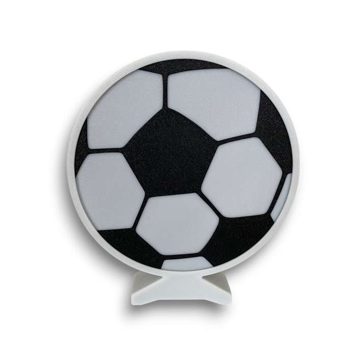Kids Soccer Ball Night Light / Desk Lamp with RF Remote - Black & White