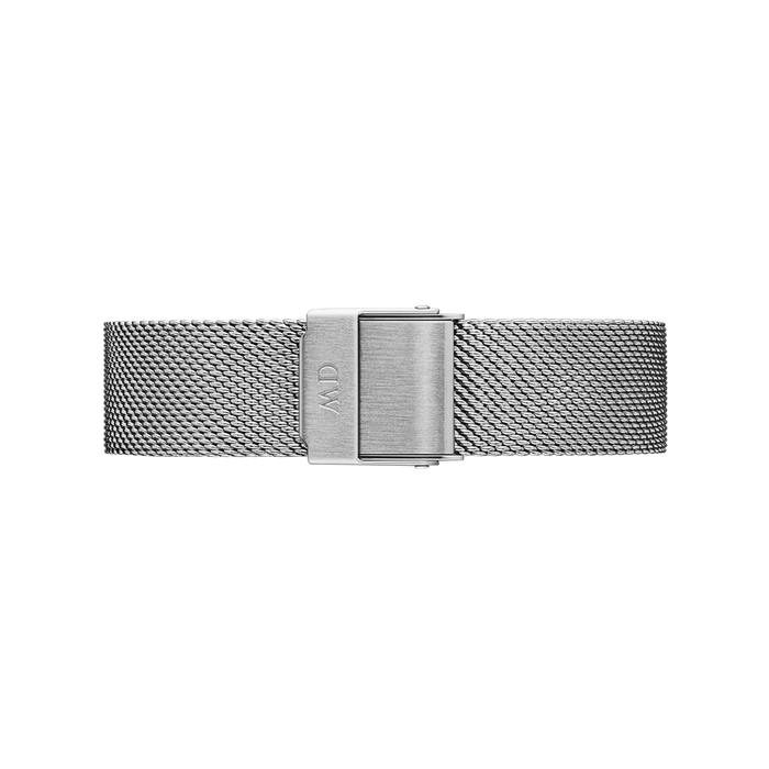 Daniel Wellington Sterling Silver tone Women's Watch (DW00100162) - 32 mm Black Dial & Mesh Bracelet