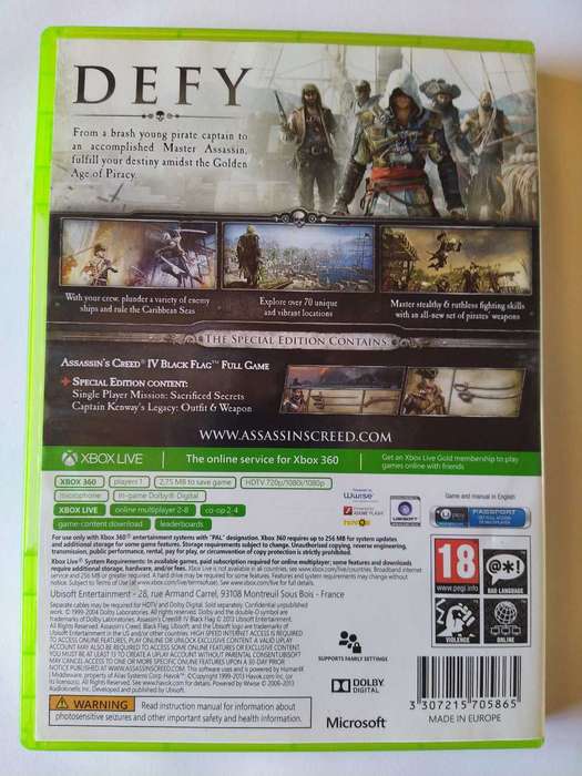 Assassin's Creed IV Black flag Xbox 360