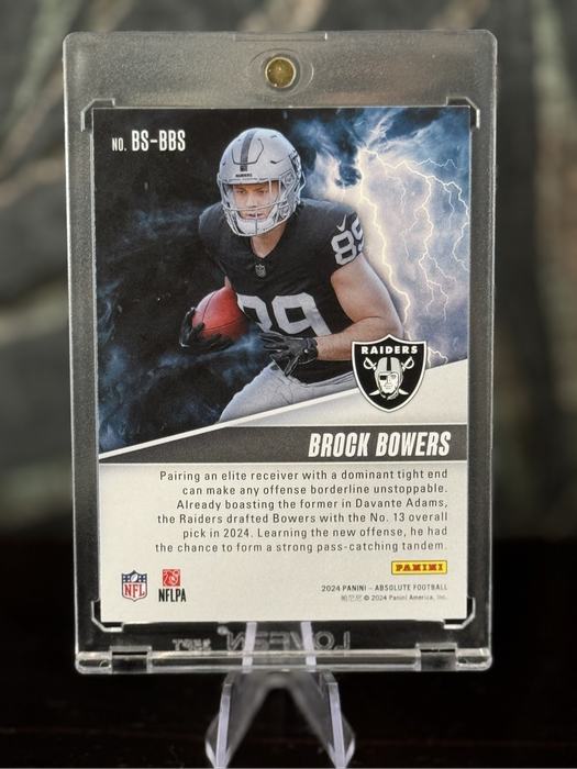 2024 Panini Absolute - Brock Bowers By Storm Rookie RC - Raiders
