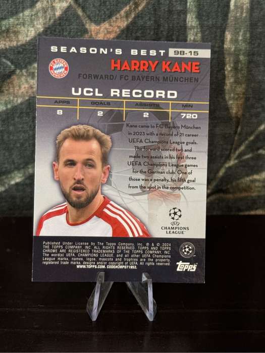 2024 Topps Chrome - Harry Kane Shooting Stars - Bayern Munich