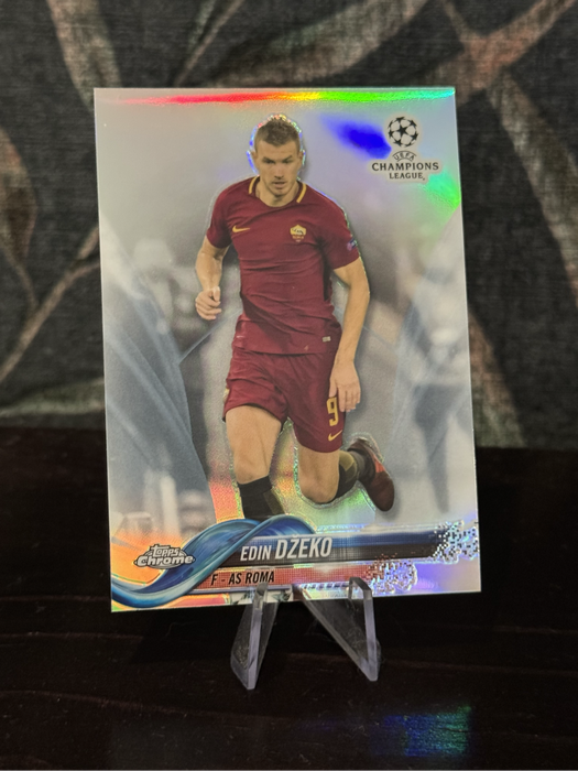 2018 Topps Chrome - Edin Dzeko Refractor - Roma
