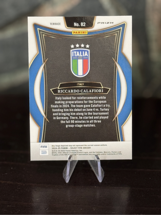 2024-25 Panini Select - Ricardo Calafiori Red White & Blue Prizm - Italy