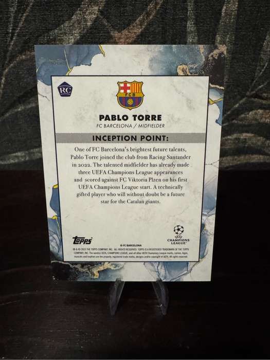 2023 Topps Inception - Pablo Torre Emerging Stars RC 26/99 - Barcelona