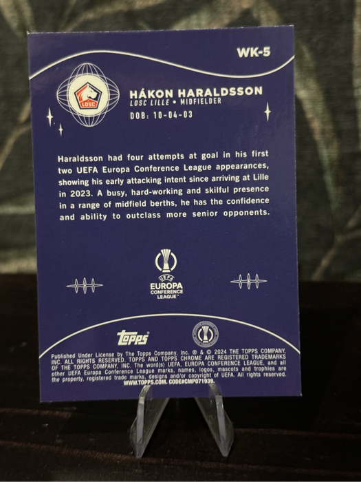 2024 Topps Chrome - Hákon Haraldsson Wonderkids - Lille