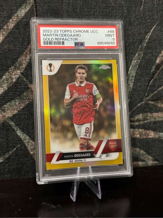 2022-23 Topps Chrome - Martin Odegaard Gold Refractor 49/50 PSA 9 Mint - Arsenal