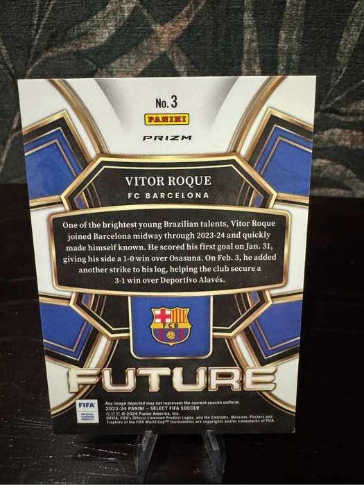 2023-24 Panini Select - Vitor Roque Future Rookie Card No 3