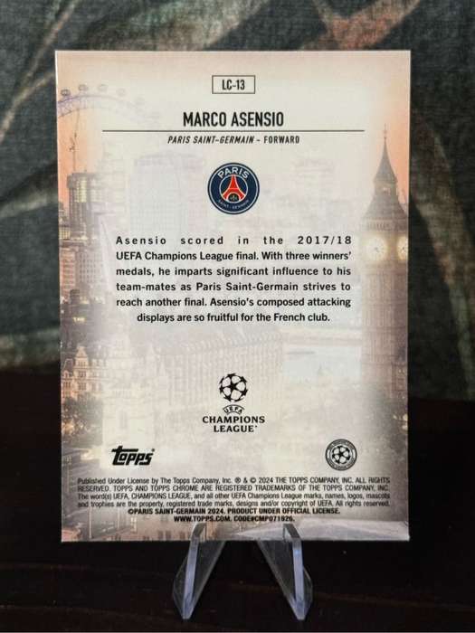 2024 Topps Chrome - Marco Asensio London Calling - PSG