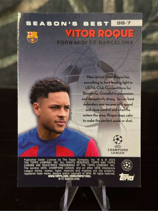 2024 Topps Chrome - Vitor Roque Shooting Stars RC - Barcelona