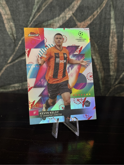 2024 Topps Finest - Kevin Kelsy Ferris Wheel RC 47/135 - Shakhtar Donetsk