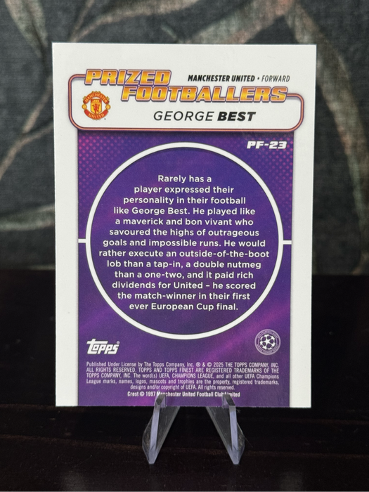 2024-25 Topps Finest - George Best Prized Footballers - Man United