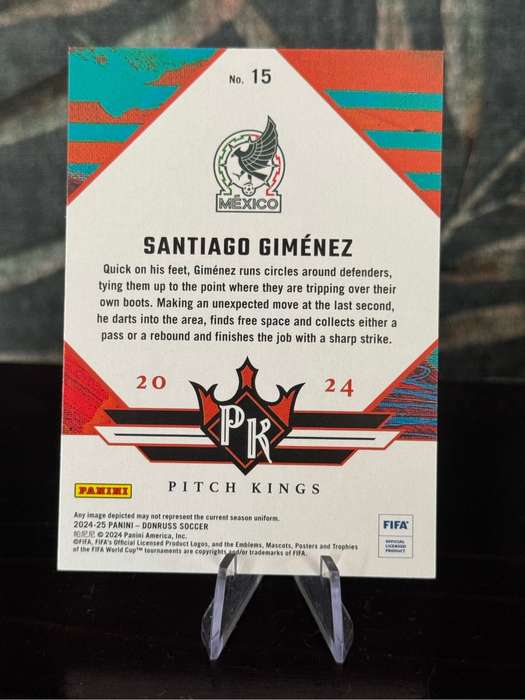 2024-25 Panini Donruss - Santiago Giménez Pitch Kings - Mexico
