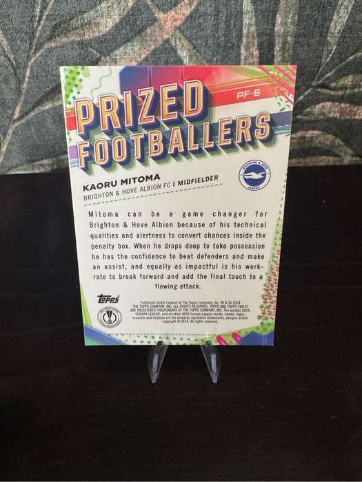 2024 Topps Finest - Kaoru Mitoma Prized Footballers PF-6