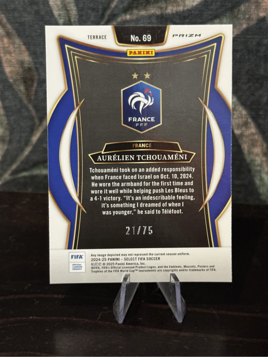 2024-25 Panini Select - Aurelien Tchouameni Bronze Checkerboard 21/75 - France