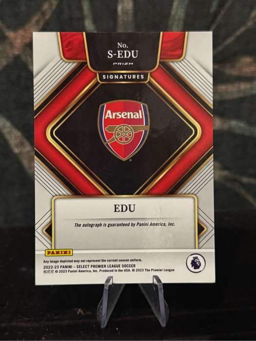 2022-23 Panini Select - Edu Blue Pulsar Auto - Arsenal