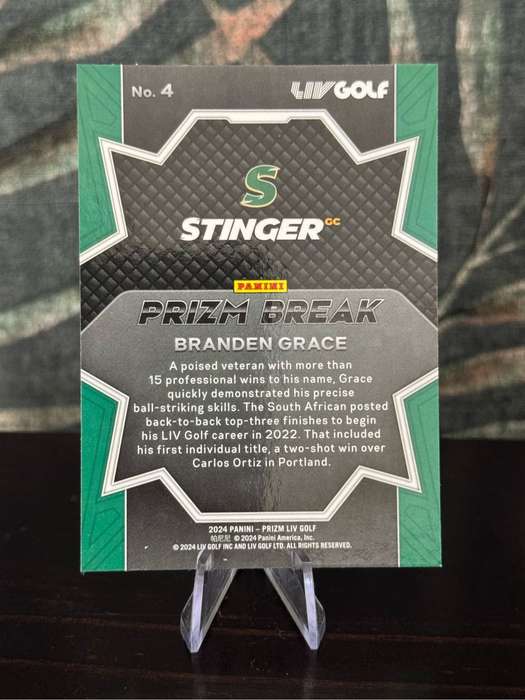 2024 Panini - Branden Grace Prizm Break - LIV Golf Stingers GC