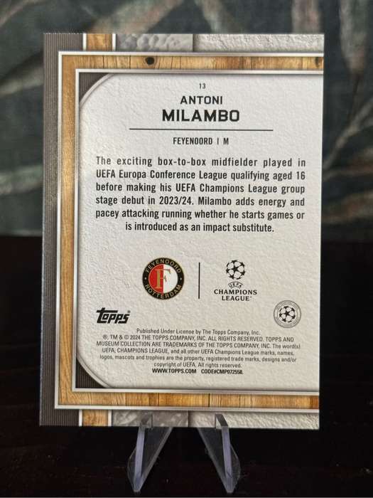 2024 Topps Museum - Antoni Milambo RC - Feyenoord