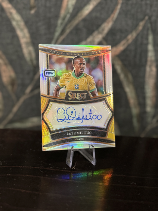 2024-25 Panini Select - Eder Militāo Silver Prizm AUTO - Brazil