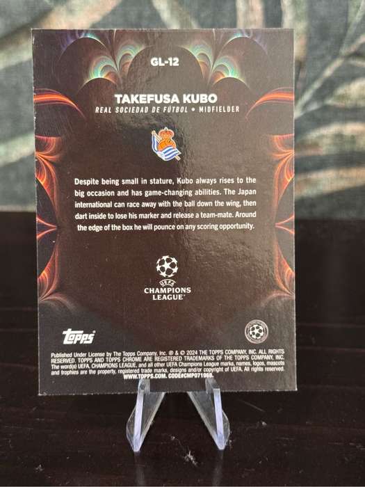 2024 Topps Chrome - Takefusa Kubo Golazo - Real Sociedad
