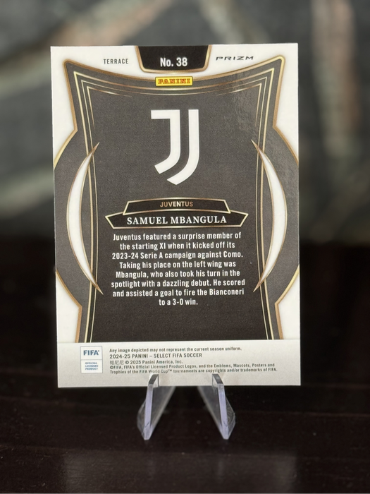 2024-25 Panini Select - Samuel Mbangulu RC Red White & Blue Prizm - Juventus