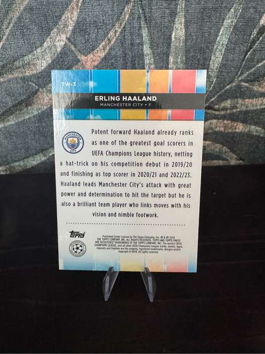 2024 Topps Finest UCC - Erling Haaland Top of the World TW-3