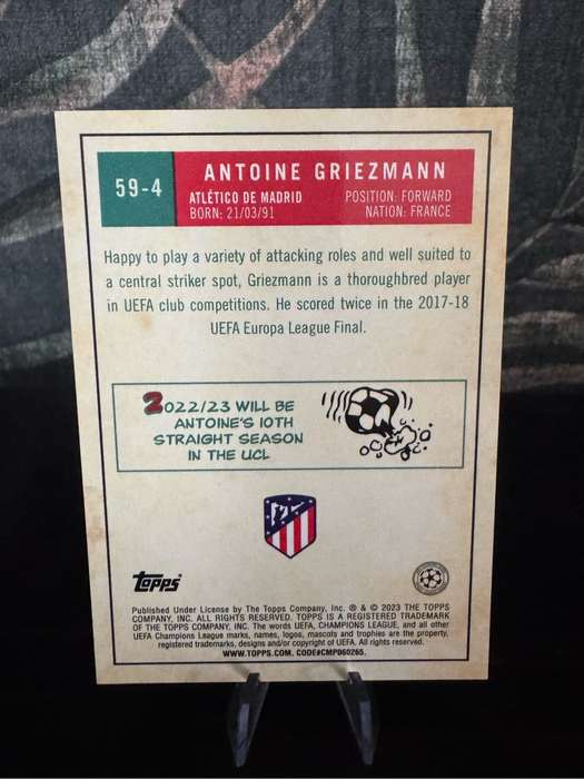 2022-23 Topps Chrome UEFA Club Competitions 1959 - Antoine Griezmann #59-4
