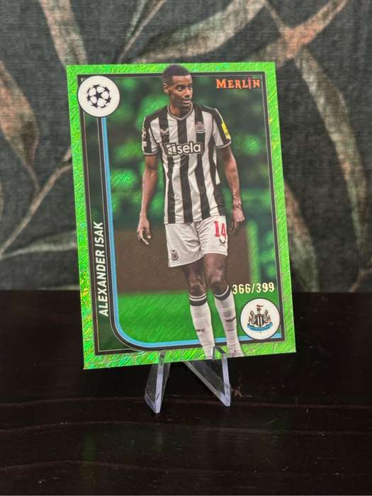 2024 Topps Merlin - Alexander Isak Green Refractor /399 - Newcastle
