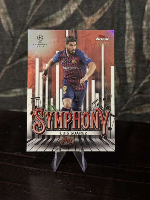 2025 Topps Finest - Luis Suarez Symphony Rose Gold 66/75 - Barcelona