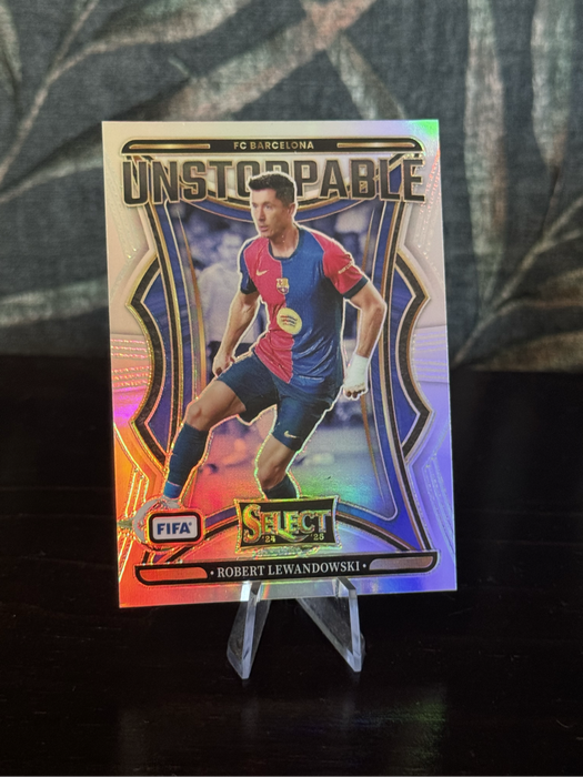 2024-25 Panini Select - Robert Lewandowski Unstoppable Prizm - Barcelona