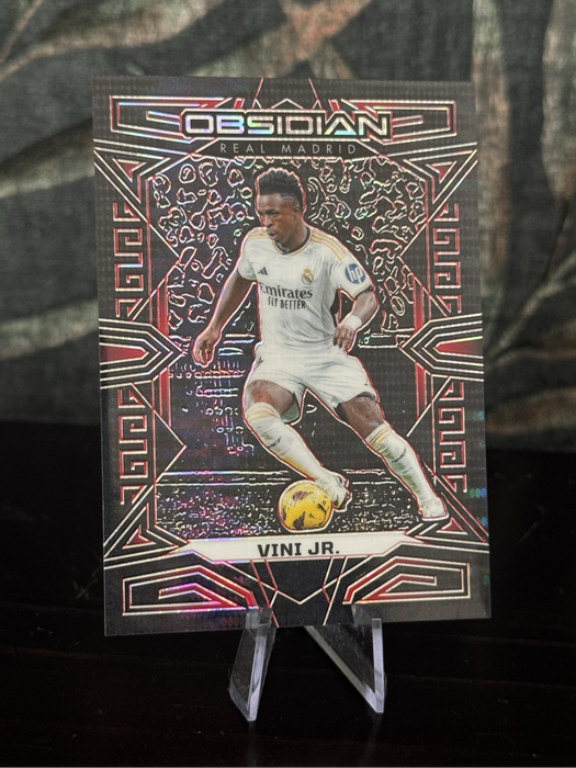 2023-24 Panini Obsidian - Vini Jr Red Electic Etch 23/49 - Real Madrid