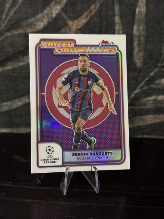 2025 Topps Finest - Sergio Basquets Prized Footballers - Barcelona