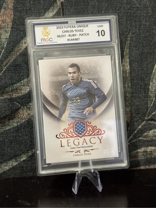2023 Futera - Carlos Tevez Legacy /7 MGC 10 - Player Worn Patch
