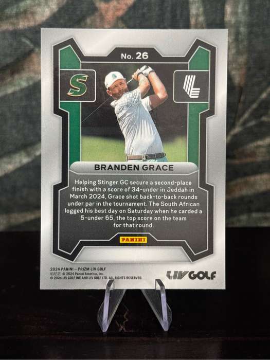 2024 Panini - Branden Grace Prizm - LIV Golf Stinger GC