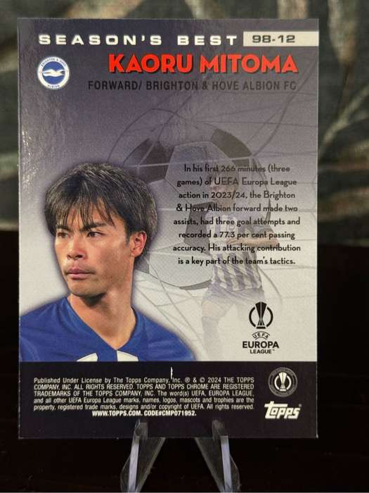 2024 Topps Chrome - Kaoru Mitoma Shooting Stars - Brighton