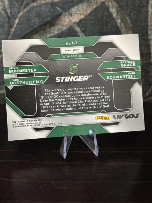 2024 Panini Liv Golf - Stinger GC Team Refractor - Oosthuizen, Grace, Schwartzel & Burmester