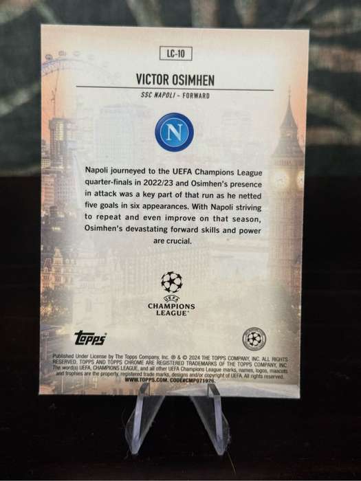2024 Topps Chrome - Victor Osimhen London Calling - Napoli