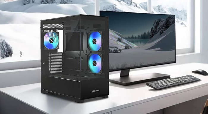 Raidmax Infinita i801 E-ATX ARGB Gaming Chassis - Black