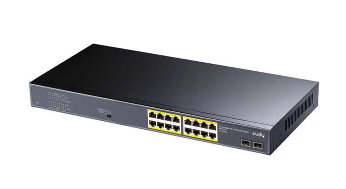 Cudy 16 Port Gigabit PoE 190W 2SFP Combo Switch | GS1020PS2