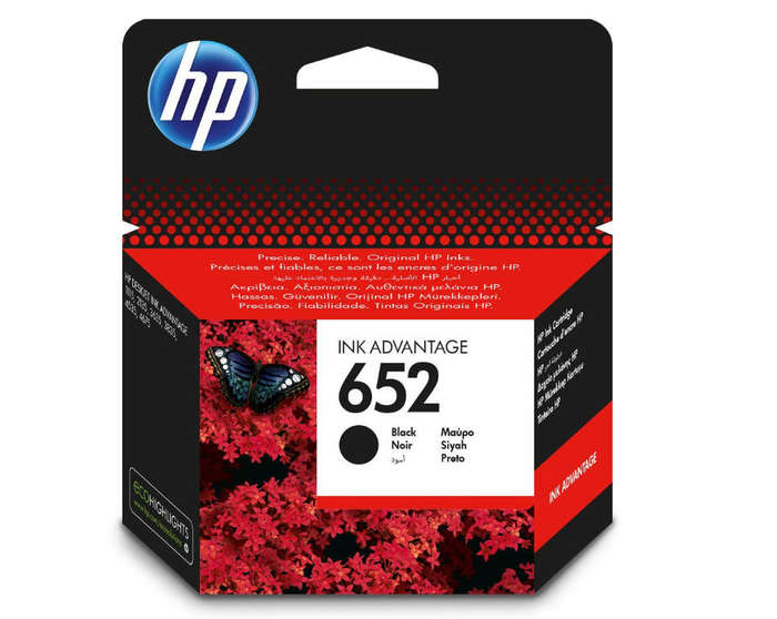 HP 652 Black Ink Cartridge IA 3835