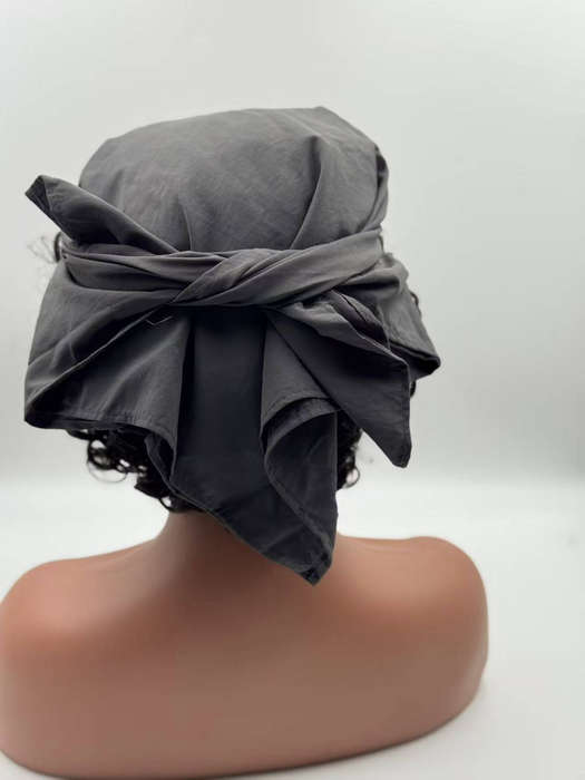 Vintage Scarf Cap with Brim