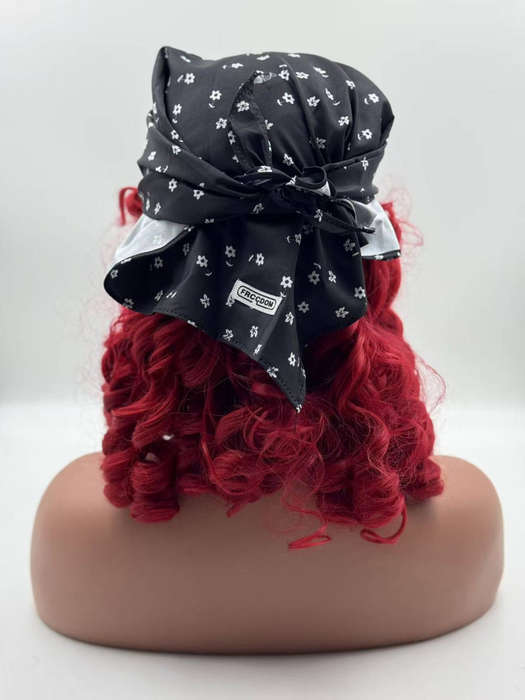 Vintage Scarf Cap with Brim