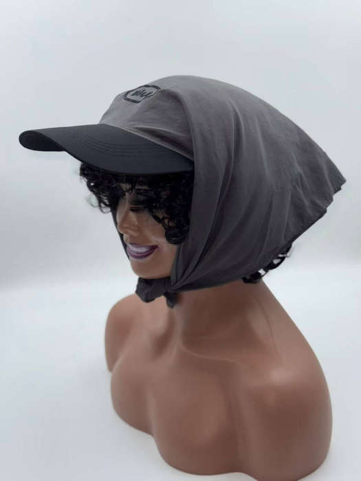 Vintage Scarf Cap with Brim