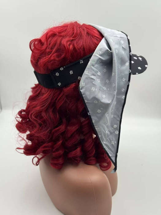 Vintage Scarf Cap with Brim