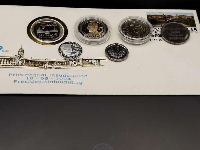 Rare Mandela & Krugerrand Tribute Combo  5-Coin Collectors Set (No Reserve!)
